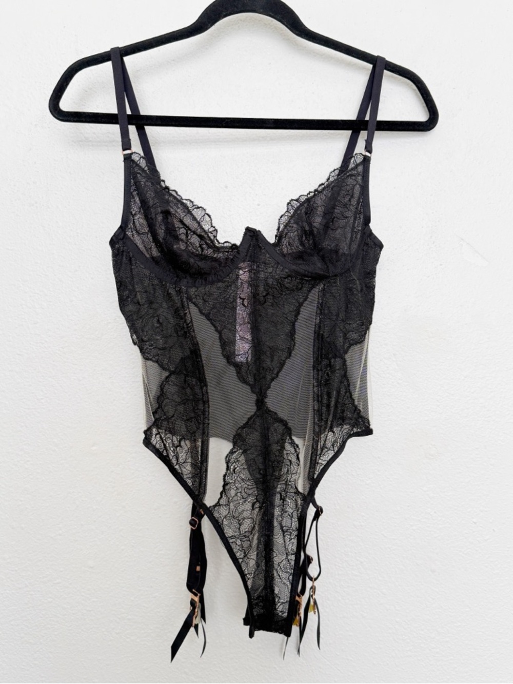 Savage X Fenty Black Lace Bodysuit - Picture 7 of 7